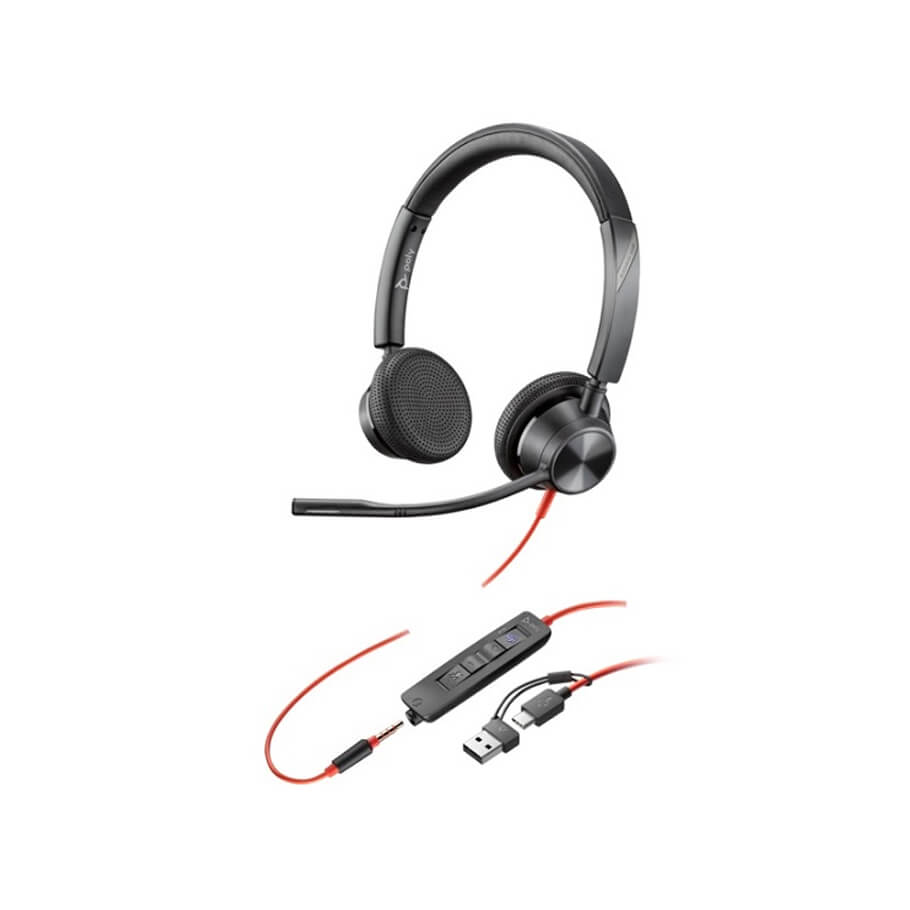 Poly Blackwire 3325 Stereo Microsoft Teams USB-C (8X222AA)